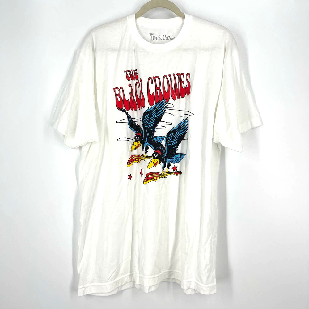The Black Crowes Flying Crows Band Tee White Size Medium NWOT